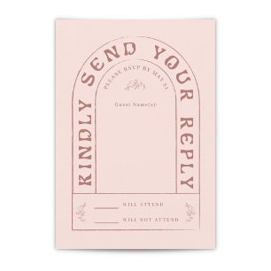 San Miguel Wedding RSVP Card with QR Code