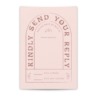 San Miguel Wedding RSVP Card with QR Code