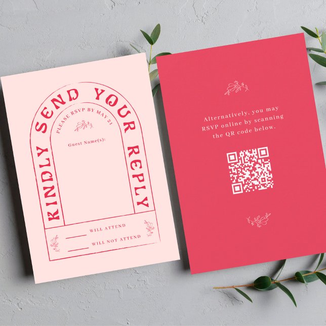 San Miguel Wedding RSVP Card with QR Code (Creator Uploaded)