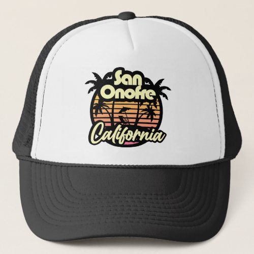 San Onofre BeachCalifornia Trucker Hat