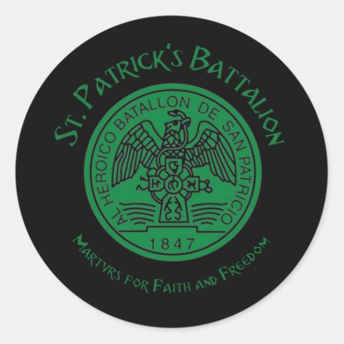 San Patricios Saint Patrick Battalion Classic Round Sticker