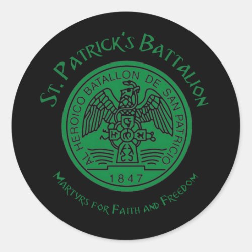 San Patricios Saint Patrick Battalion Classic Round Sticker