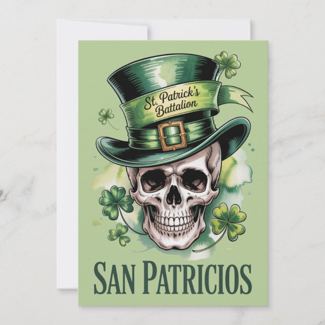 San Patricios St. Patrick's Battalion Card (Front)