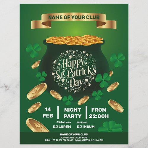 San Patricks Day Saucepan 3D Flyer