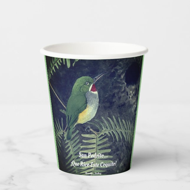 San Pedrito... ¡Que Rico Este Coquito!    Paper Cups (Front)