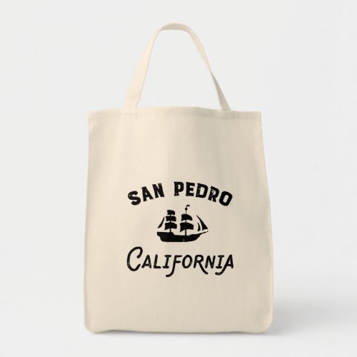 San Pedro California Port of Los Angeles Tall Ship Tote Bag