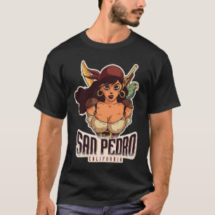 San Pedro California with pirate bride for pirate T-Shirt