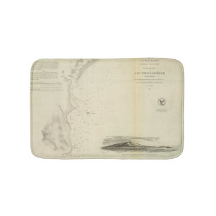 San Pedro Harbor, Calif Bath Mat