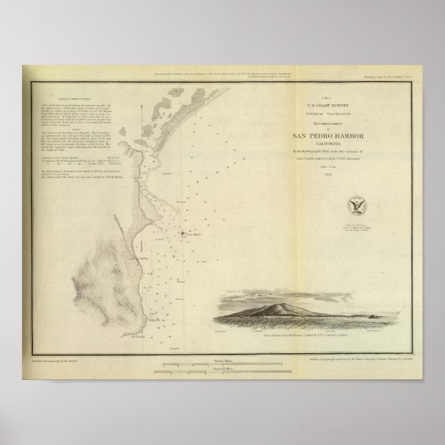 San Pedro Harbor, Calif Poster (Front)