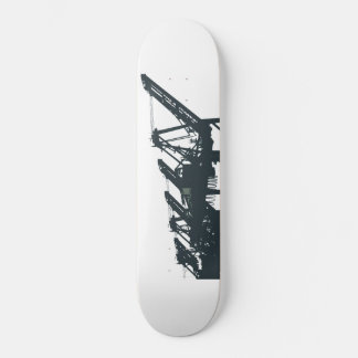 San Pedro Harbor Cranes Skateboard Deck