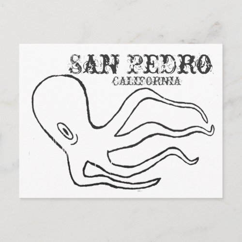 San Pedro Octopus Postcard
