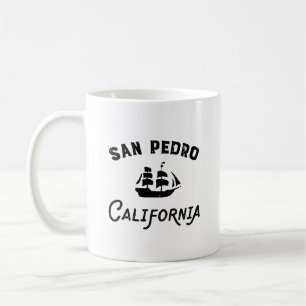 San Pedro Port of Los Angeles California Tall Ship Coffee Mug