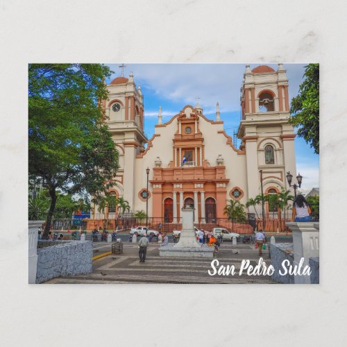 San Pedro Sula Honduras Parque Central Postcard