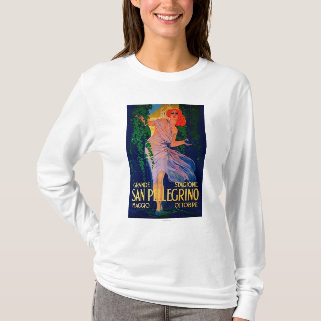 San Pellegrino Vintage PosterEurope T-Shirt (Front)