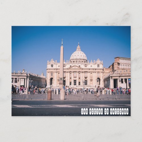 San Pietro Basilica in Vatican City Postcard