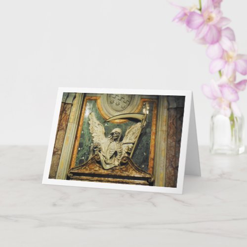 San Pietro in Vincoli Grim Reaper Statue Rome Card