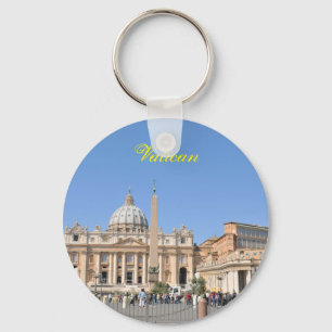 San Pietro square in Vatican, Rome, Italy Keychain