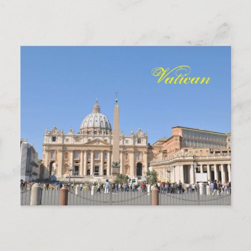 San Pietro square in Vatican Rome Italy Postcard
