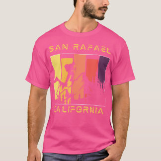 San Rafael Ca Distressed Mountain Hiking And Climb T-Shirt