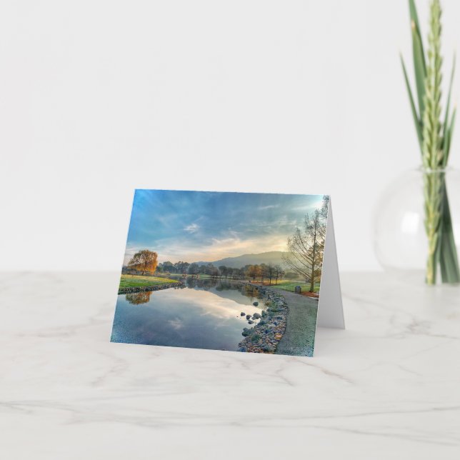 San Rafael, California early morning Thank You Car Card (Front)