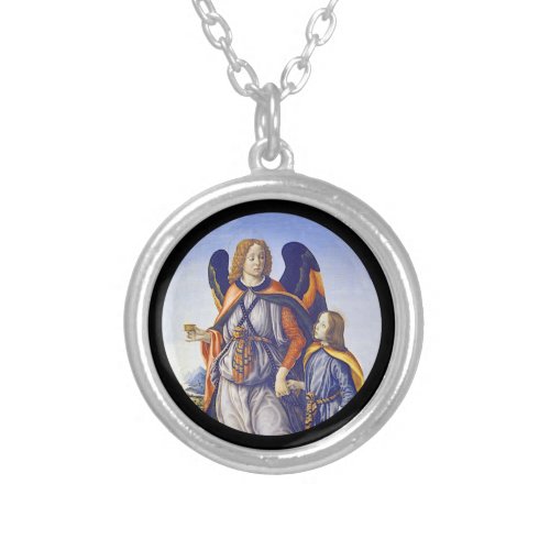 San Rafael Saint Raphael Silver Plated Necklace