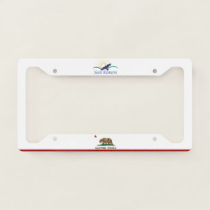 San Ramon (California) city flag License Plate Frame