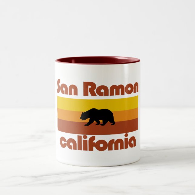 San Ramon,California Two-Tone Coffee Mug (Center)