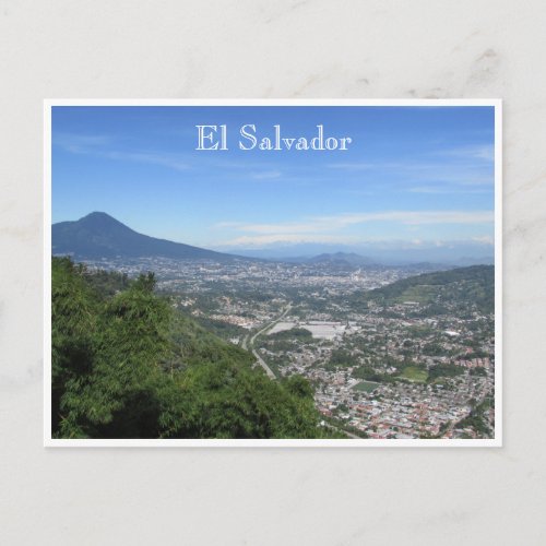 san salvador distant postcard