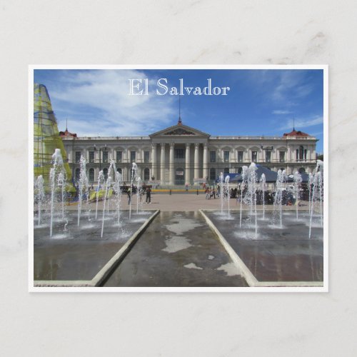 san salvador national palace postcard