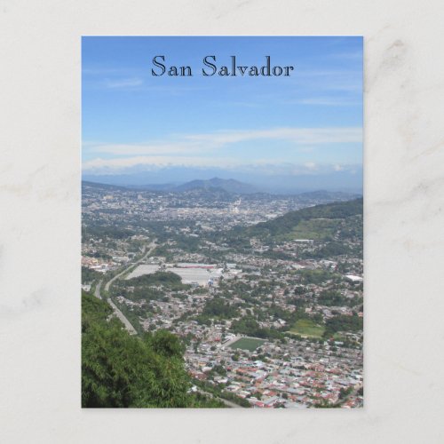 san salvador view postcard