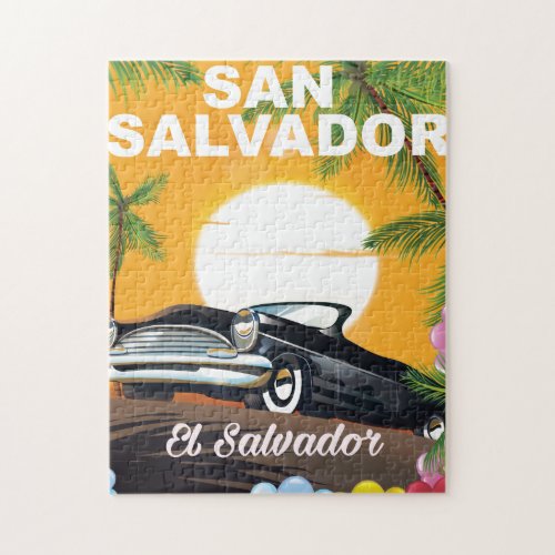 San Salvador Vintage travel poster Jigsaw Puzzle