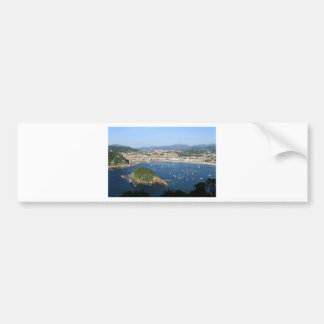 San Sebastian Basque Country Spain scenic view Bumper Sticker