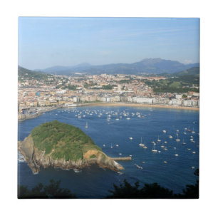 San Sebastian Basque Country Spain scenic view Ceramic Tile