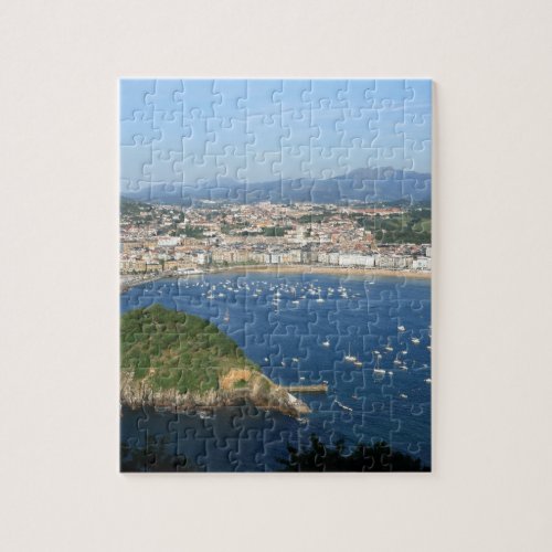 San Sebastian Basque Country Spain scenic view Jigsaw Puzzle