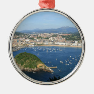 San Sebastian Basque Country Spain scenic view Metal Ornament