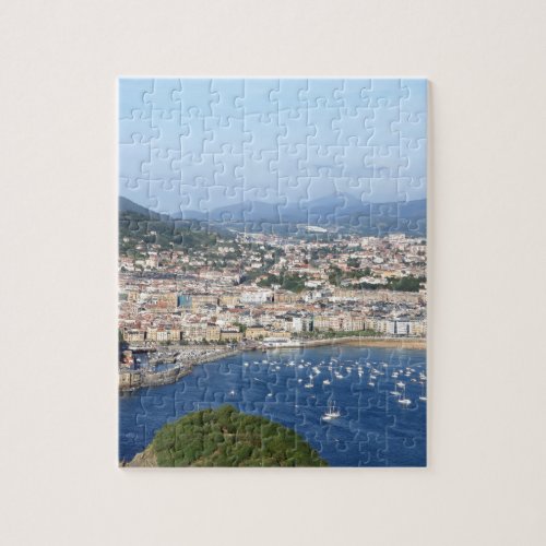 San Sebastian beautiful scenic coastline Jigsaw Puzzle