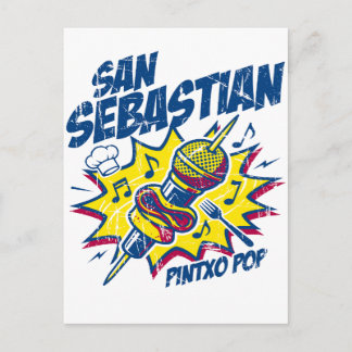 San Sebastian Pintxo Pop Music Festival Postcard