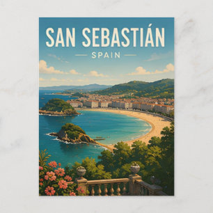 San Sebastian Spain Basque Coast And Food Travel Postcard