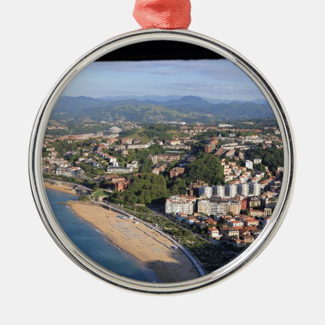 San Sebastian Spain Metal Ornament (Front)