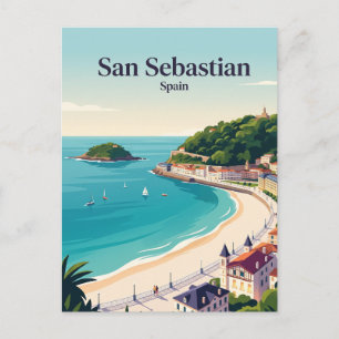 San Sebastian Spain Postcard
