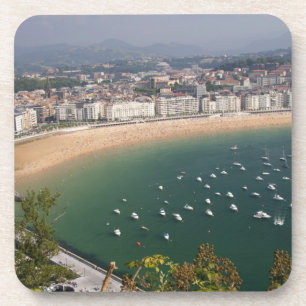 San Sebastian, Spain. The Basque city of San Beverage Coaster