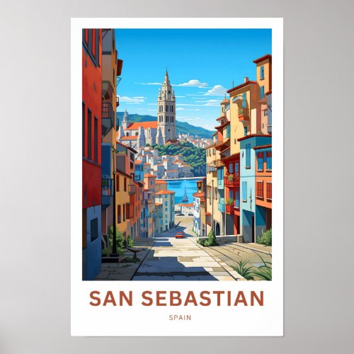 San Sebastian Spain Travel Print