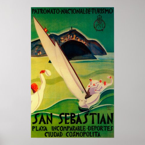 San Sebastian Vintage PosterEurope Poster