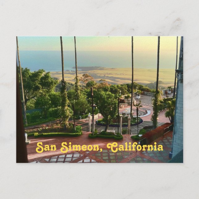 San Simeon Ocean View Postcard (Front)