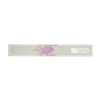 San Telmo Light Olive ribbon and Bouquet Wrap Around Label