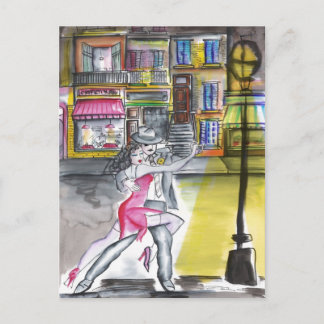 San Telmo Night - Tango Postcard