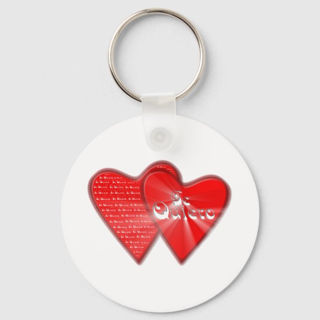 San Valentin es el dia de los enamorados Keychain (Front)