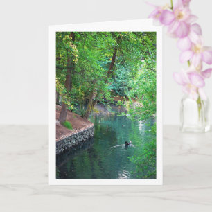 San Vicente de Lliria river lake in Valencia Spain Card