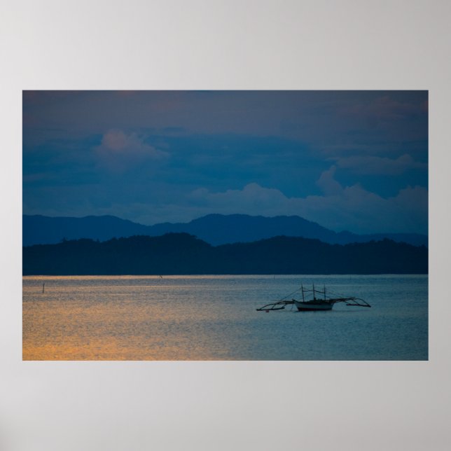 San Vicente Palawan Sunset Poster (Front)