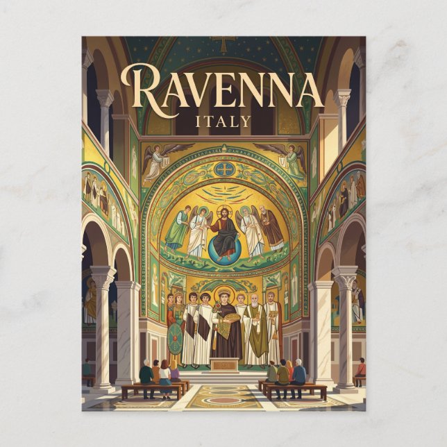 San Vitale Basilica Italy Postcard (Front)